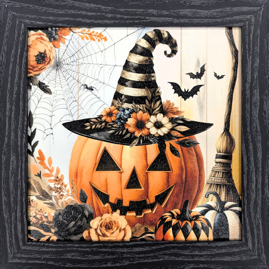 Pumpkin Witch - Fall Wall Art