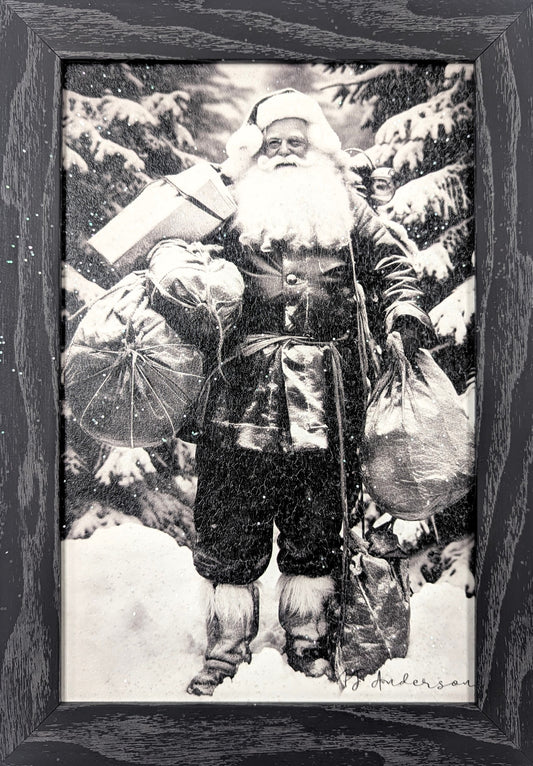 Santa V – Christmas Wall Art