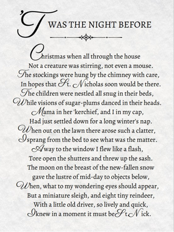 The Night Before – Christmas Wall Art