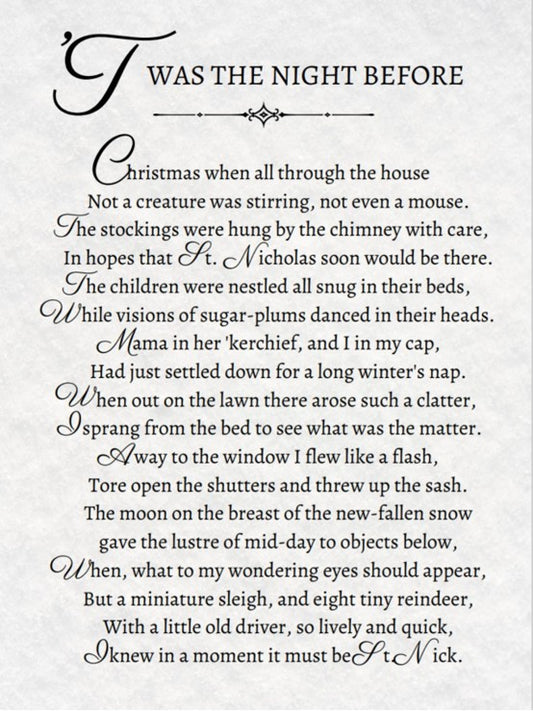The Night Before – Christmas Wall Art