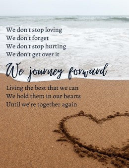 We Don’t Stop Loving - Bereavement Wall Art