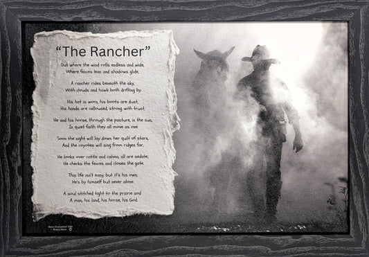 The Rancher - Bereavement Wall Art