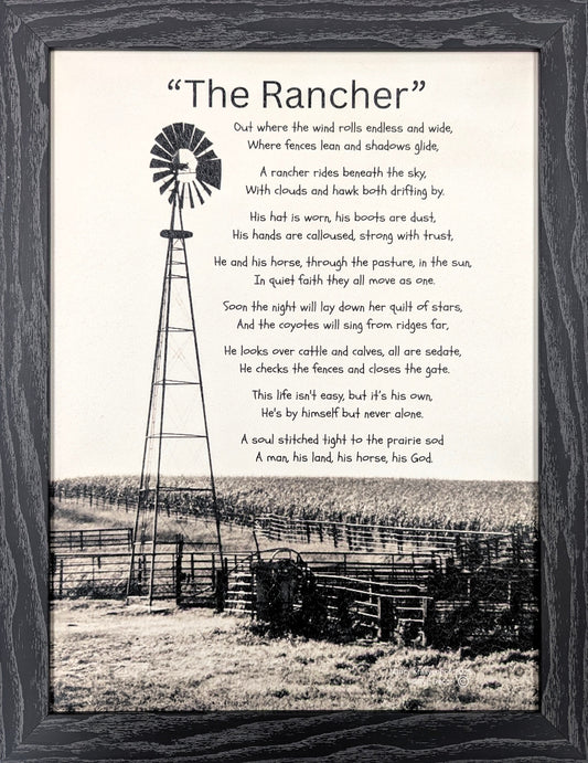 The Rancher II - Bereavement Wall Art