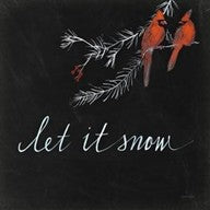 Let It Snow Cardinals  – Christmas Wall Art