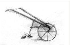 Frontier Wheelbarrow – Western Wall Art