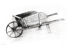 Wooden Wheelbarrow – Western Wall Art