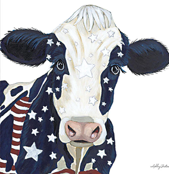 Freedom Cow - Patriotic Wall Art