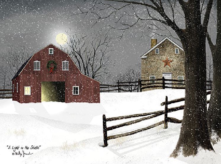 A Light in the Stable – Christmas Wall Art