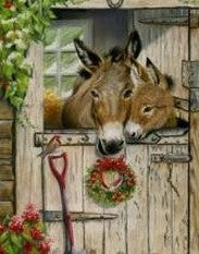 Donkey Christmas – Christmas Wall Art
