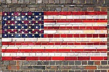 Brickwork Banner - Patriotic Wall Art