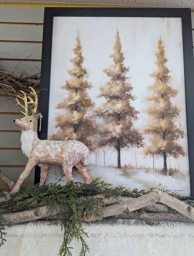 Wintery Gold – Christmas Wall Art