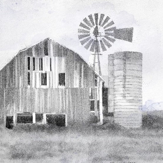 Barn & Windmill – Western Wall Art