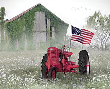 Tractor of Liberty - Patriotic Wall Art