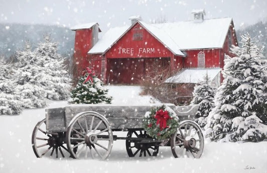 Tree Farm Wagon – Christmas Wall Art
