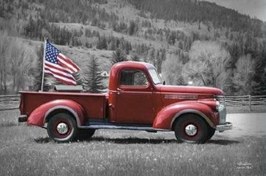 Freedom Hauler - Patriotic Wall Art