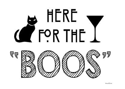 Here for the Boos - Fall Wall Art