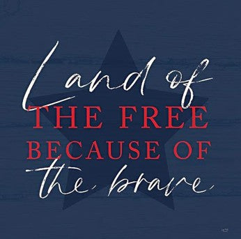 Land of the Free - Patriotic Wall Art
