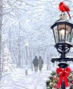 Lamppost – Christmas Wall Art