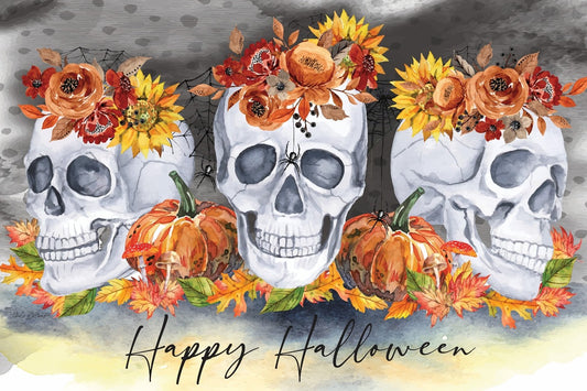 Halloween Skulls - Fall Wall Art
