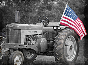 Tractor of Liberty - Patriotic Wall Art