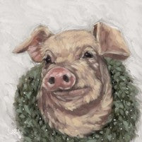 Holiday Pig – Christmas Wall Art