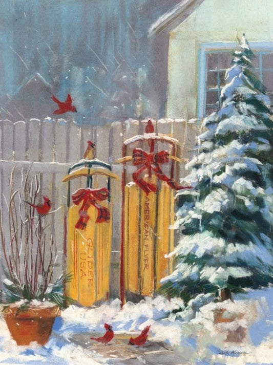 December Sleds – Christmas Wall Art