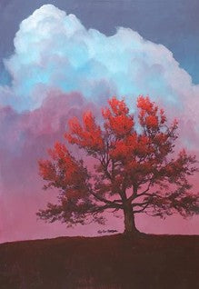 Red Tree - Fall Wall Art