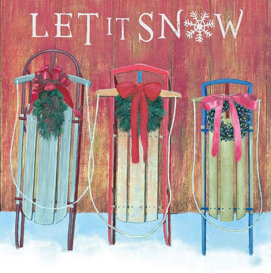 3 Sleds – Christmas Wall Art