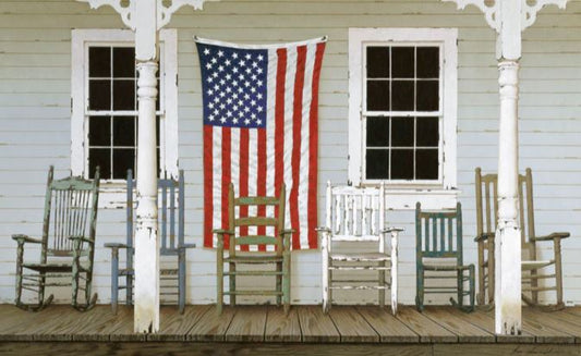 Porch of Freedom - Patriotic Wall Art