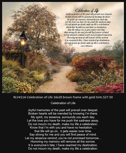 Celebration of Life III - Bereavement Wall Art