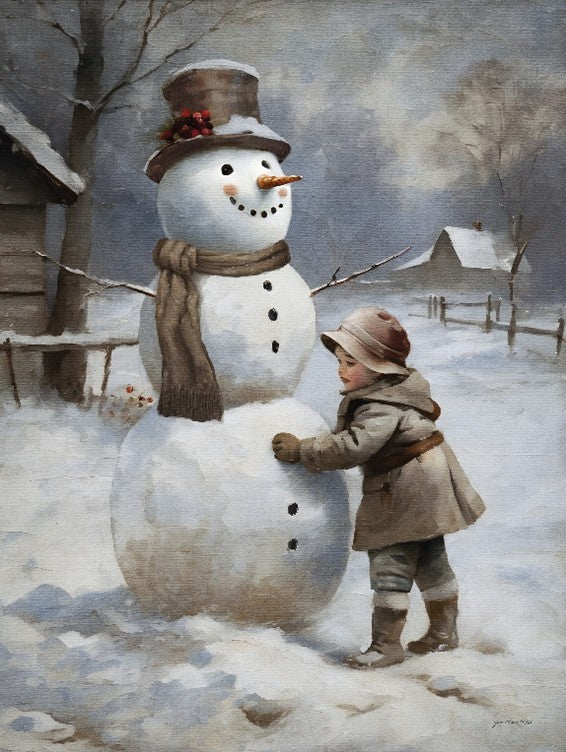 Snowman Moment – Christmas Wall Art