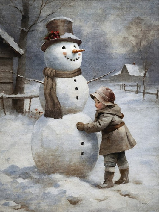 Snowman Moment – Christmas Wall Art