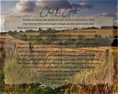 Close the Gate V - Bereavement Wall Art