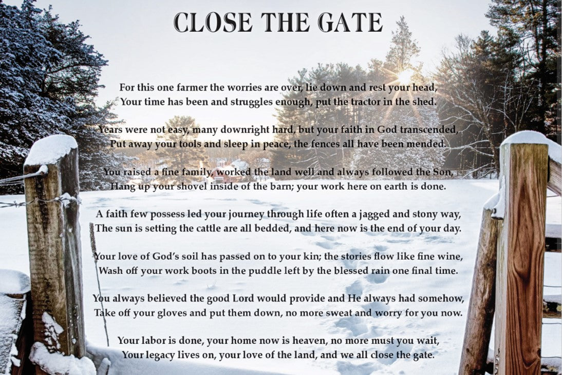 Close the Gate VII - Bereavement Wall Art