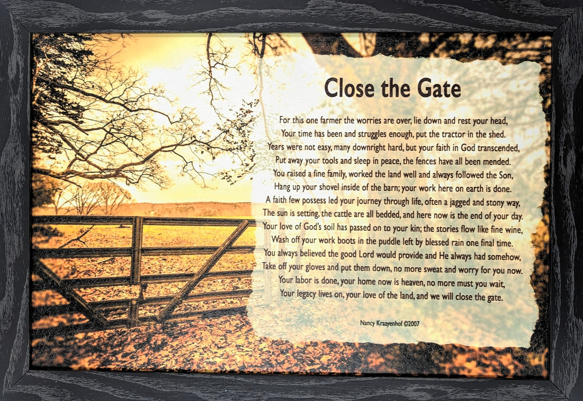 Close the Gate III - Bereavement Wall Art