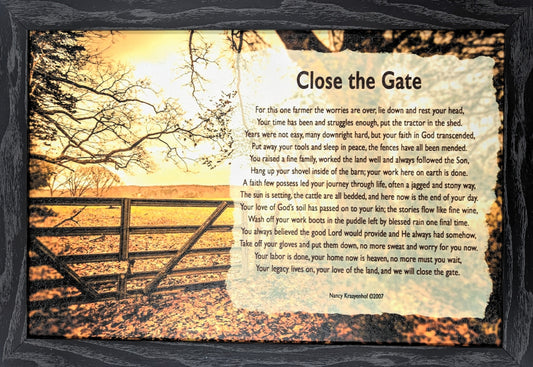 Close the Gate III - Bereavement Wall Art