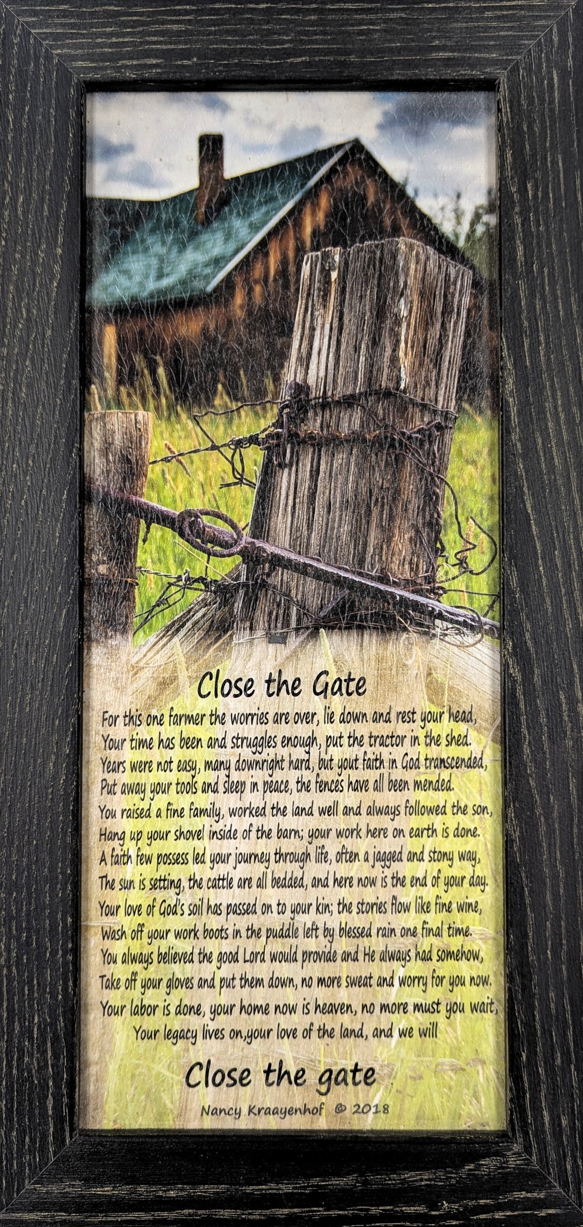 Close the Gate IV - Bereavement Wall Art