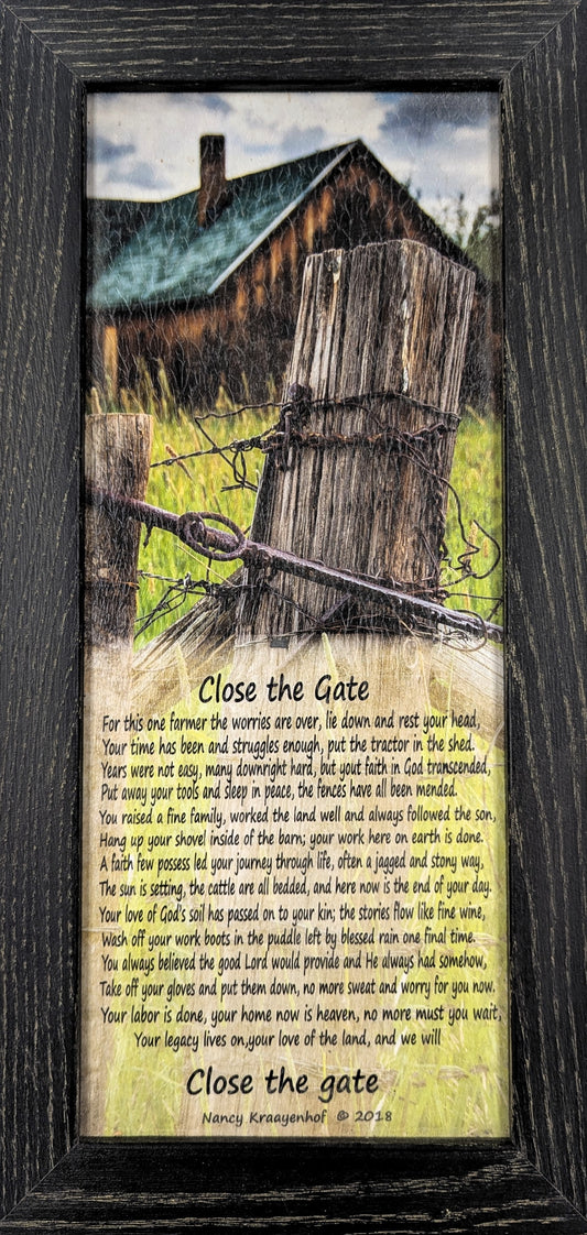 Close the Gate IV - Bereavement Wall Art