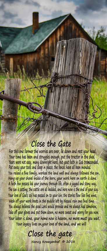 Close the Gate IV - Bereavement Wall Art
