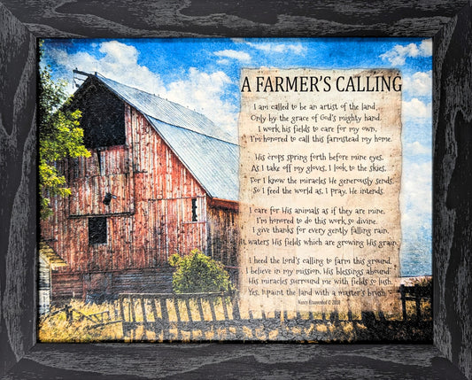 A Farmer’s Calling - Bereavement Wall Art