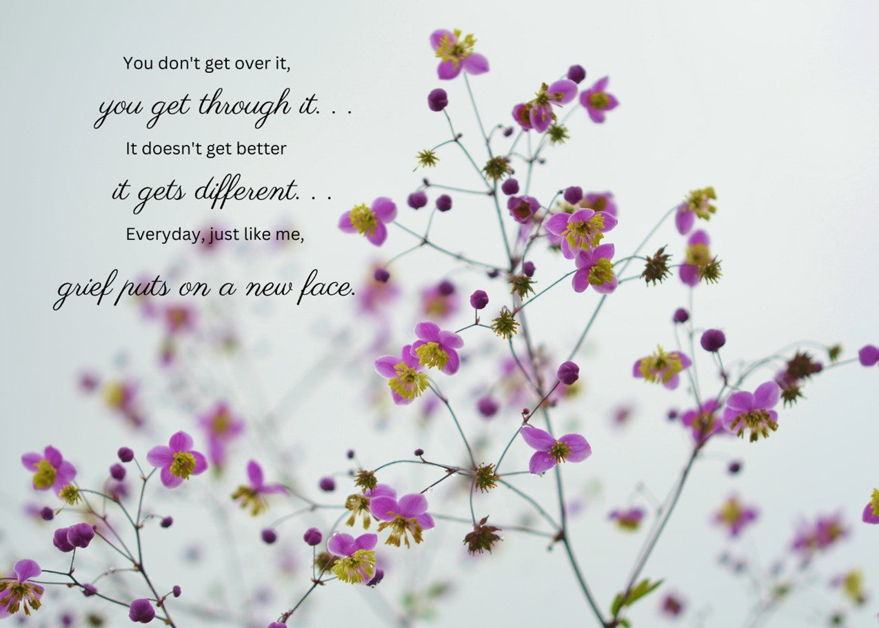 Grief Puts on a New Face II - Bereavement Wall Art