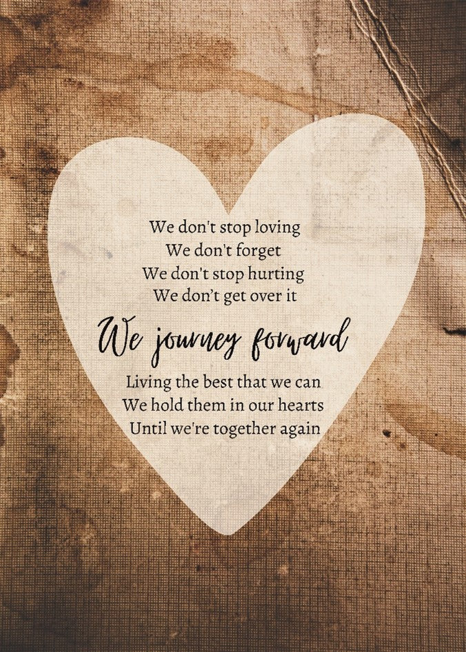 We Journey Forward - Bereavement Wall Art