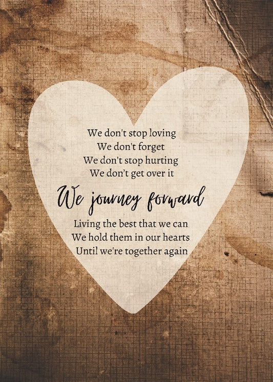 We Journey Forward - Bereavement Wall Art