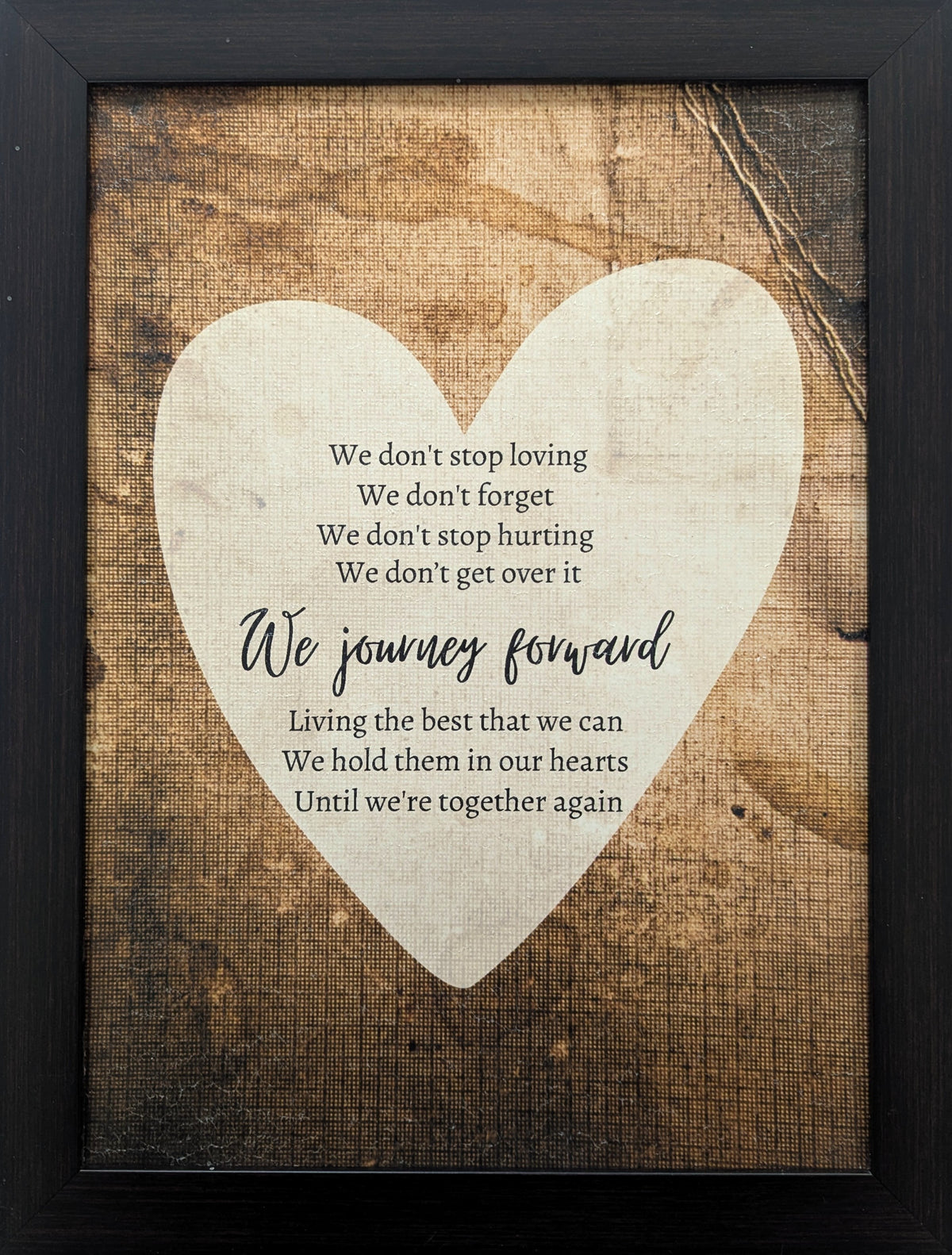 We Journey Forward - Bereavement Wall Art