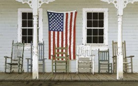 CHAIR FAMILY WITH FLAG