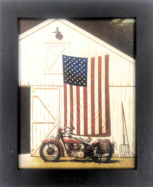 Barnside Ride - Patriotic Wall Art